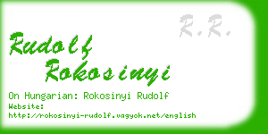 rudolf rokosinyi business card